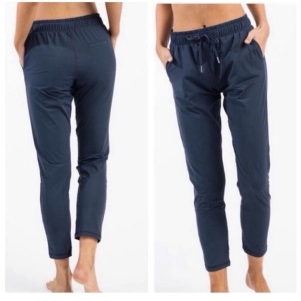 Zyia Active Everywhere Drawstring Pants Navy Blue Size XS New